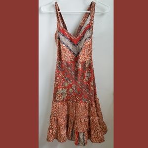 Coline Boho Ruffled Mini Dress NWOT